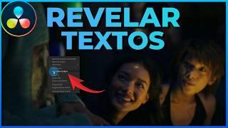 No Te Pierdas Este Truco para Revelar Texto en DaVinci Resolve (GRATIS)