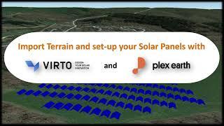 Import Terrain and set-up your Solar Panels with Virto.CAD & Plex-Earth