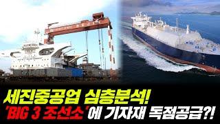 [세진중공업 주가전망] BIG 3 조선소에 조선기자재 독점공급?! 향후 주가 레벨업 가능성은?