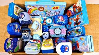 CUTE BLUE Stationery CollectionColoring kit, Geometry, Pencil Box, Piggybank, Lunchbox, Sharpener