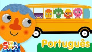 As Rodas Do Ônibus (Noodle & Pals) | Canções Infantis | Super Simple Português