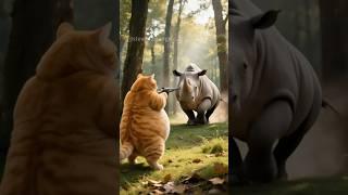 Today my brother helped me after hunting #stevenorangecat #cat #funny #catsofyoutube