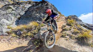 MY STEP-SON RIDES PROPER DOWNHILL MTB!! Surprisingly Good!