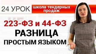 Отличия 44-ФЗ и 223-ФЗ. В чём разница простыми словами [НЕЗАПИЛЕНО] Урок 24