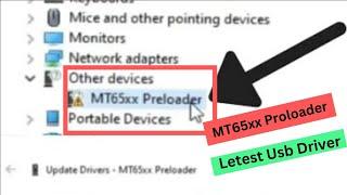 MT65xx Preloder / Install Latest MTK (media tek) Mobile USB Driver In Windows 10 /