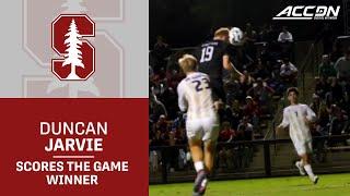 Stanford's Duncan Jarvie Heads Home The Game Winner