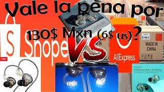 Audífonos TRN MT1 vale la pena por 130$ MXN (6$ US)  Shopee vs AliExpress