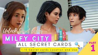 Milfy City ️ New Version  Secret cards  and Secret scenes || 1-15 Secret cards || Part -1 || TFC