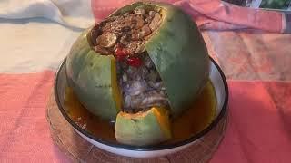 Пълнена тиква с месо и зеленчуци/Stuffed pumpkin with meat and vegetables