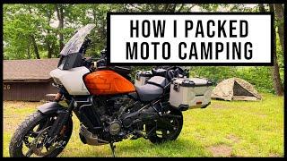 How I Packed to go Motorcycle Camping on a Harley-Davidson Pan America