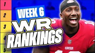  NEW Top 36 WR RANKINGS for Week 6 Fantasy Football  | Fantasy Football Rankings