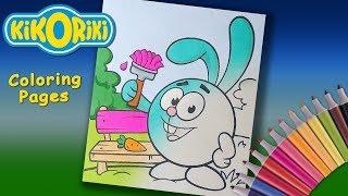 Kikoriki Coloring for Kids. Rabbit Krash Coloring page for Children