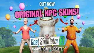 PLAY AS OG NPC SKINS! Crack in Time Event! Goat Simulator 3 10th Anniversary Update