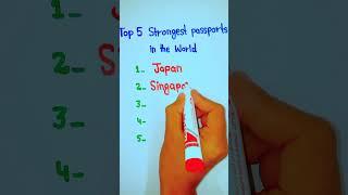 Top 5 strongest Passport in the world || 5min Knowledge