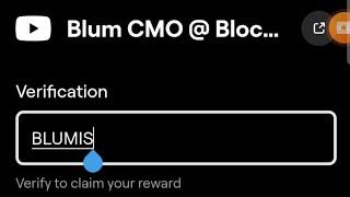 BLUM CMO @ BLOCKCHAIN LIFE | BLUM CODE | BLUM CMO @ BLOCKCHAIN LIFE | BLUM VERIFICATION CODE