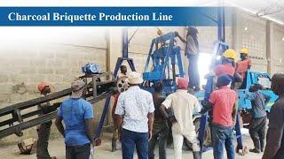 How to turn sawdust into charcoal briquettes? Shuliy Coal Briquette Making Line Program in Guinea