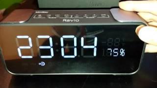 Ravio Aluminum LCD Alarm Clock w/ 10W Bluetooth Speakers Review