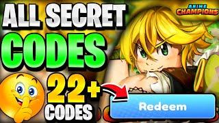 *22+ CODES* All Working SECRET Codes For Anime Champion Simulator!Anime Champion Simulator Codes