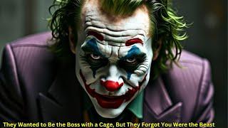 They Wanted to Be the Boss with a Cage, But They Forgot You Were the Beast -Joker Speech (Powerful)