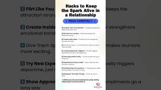 How to Keep the Spark Alive in a Relationship  | Brain & Buzz