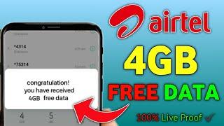 Airtel 4GB Free Data Code 2024 || How To Get Free Data On Airtel || Airtel Free Data 5G