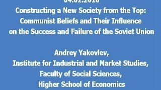 04.02.2016: Communist Beliefs and Their Influence on the Success and Failure of the Soviet Union