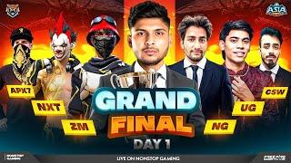 ASIA INVITATIONAL GRAND FINAL DAY-1  NG vs NXT vs APEX 7 vs UG vs ZM #nonstopgaming #freefirelive