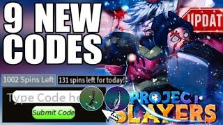 ALL NEWPROJECT SLAYERS CODES - CODES FOR PROJECT SLAYERS -  ROBLOX PROJECT SLAYER CODES