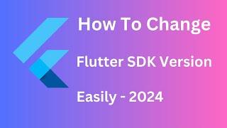 How to change flutter SDK version in VS Code easily || easiest way 2024 #flutter