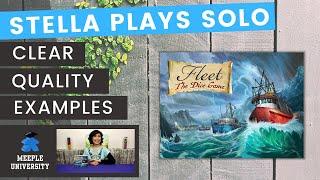 Fleet the Dice Game Board Game - Stella Plays Solo (Full Playthrough)