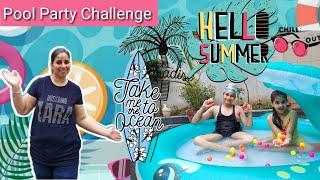 Pool Party Challenge | Pool Party At Home | Pool Challenge