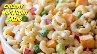 How to make Macaroni Fruit Salad  کریمی مکرونی سیلیڈ