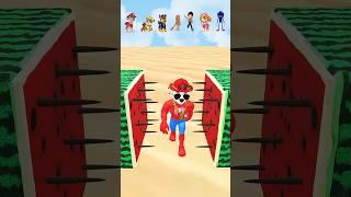 Paw Patrol Ryder, Chase, Marshall & Tung Tung Tung Sahur vs Shin Sonic in GTA5 #shorts #funny