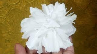 DIY Tissue paper Flower|How to make Tissue paper flower|Easy Step@tanvipurvalokhande1345