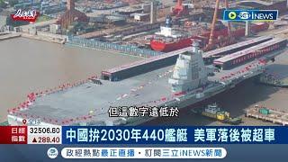 你造1艘.我就造3艘！中國拚2030年440艦艇 美海軍示警:美追不上中國造船速度 專家:中國海軍以量稱霸 美艦艇技術仍勝一籌│記者 楊駿宗│【國際局勢】20230606│三立iNEWS