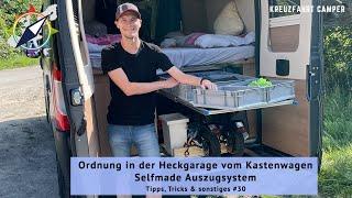 Ordnung in der Heckgarage vom Kastenwagen (Beispiel Malibu Van) - Selfmade Auszugsystem - TTS#30