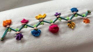 HAND EMBROIDERY DESIGNS - TOP 10 Most Useful Hand Embroidery Stitches for Beginners