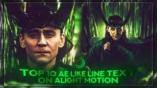 TOP 10 AE LIKE TEXT ON ALIGHT MOTION \ - (+XML preset)