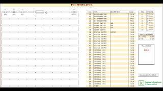 Using the Free PLC Simulator (runs in Excel)