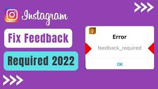 How to Fix Feedback Required Instagram !