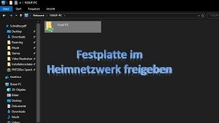 Festplatte im Heimnetzwerk freigeben