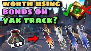 Is Yak Track Worth Using Bonds On? - Loot From 11 Yak Saks - 1-50 Rewards! - Runescape 3