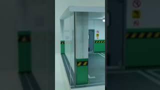 Acrylic model car display case with LED light 1:18 Underground parking