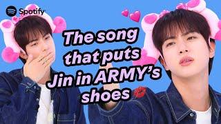 [CC] BTS Jin shares the song that reminds him of ARMYㅣSpotify Happy Bus