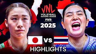 DRAMATIC MATCH | THAILAND  vs JAPAN  | Women's VNL 2025
