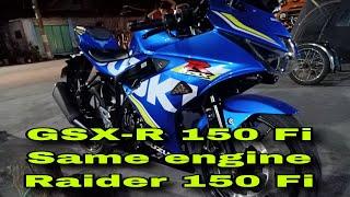 GSX-R 150 Fi same engine Raider 150 Fi