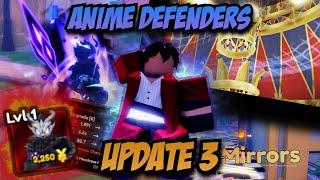 [ANIME DEFENDERS] NEW UPCOMING Update 3 GAMEMODE + Units + More!