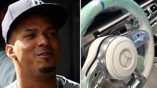 MLB Rising Star Wander Franco Cops New Mercedes, $20k Iced-Out Steering Wheel