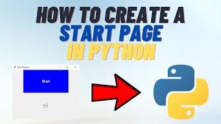 How to Create a Start Page in Python Using Tkinter