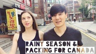 2hearts1seoul (규호와 세라): Rainy Season & Packing for Canada 장마 & 캐나다 갈 준비 (자막 CC)
